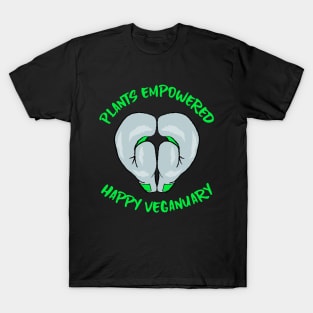 Plants Empowered Happy Veganuary New Year T-Shirt